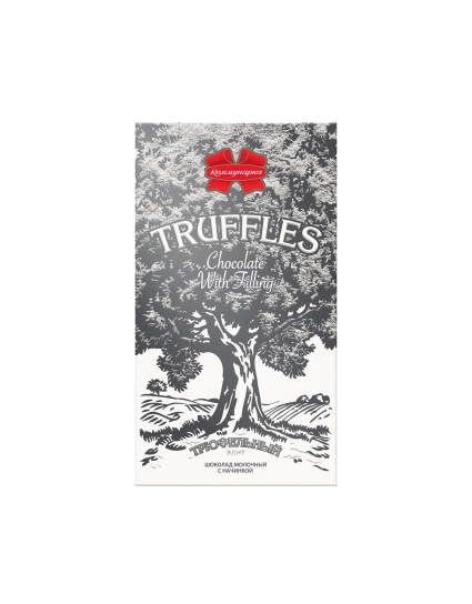 Трюфельный элит молочный с начинкой, 180г