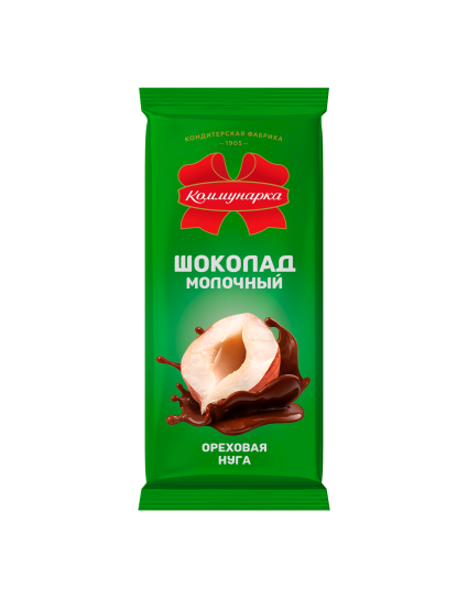 Шоколад  молочный с ореховой нугой