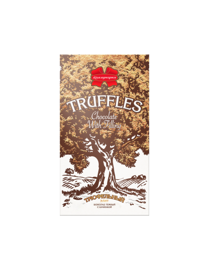 Трюфельный элит темный с начинкой, 180г