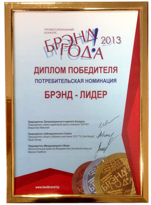 Брэнд года 2013