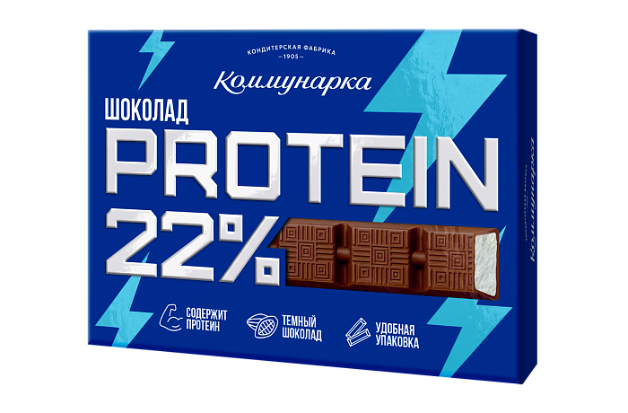 Шоколад темный с начинкой «PROTEIN 22%»